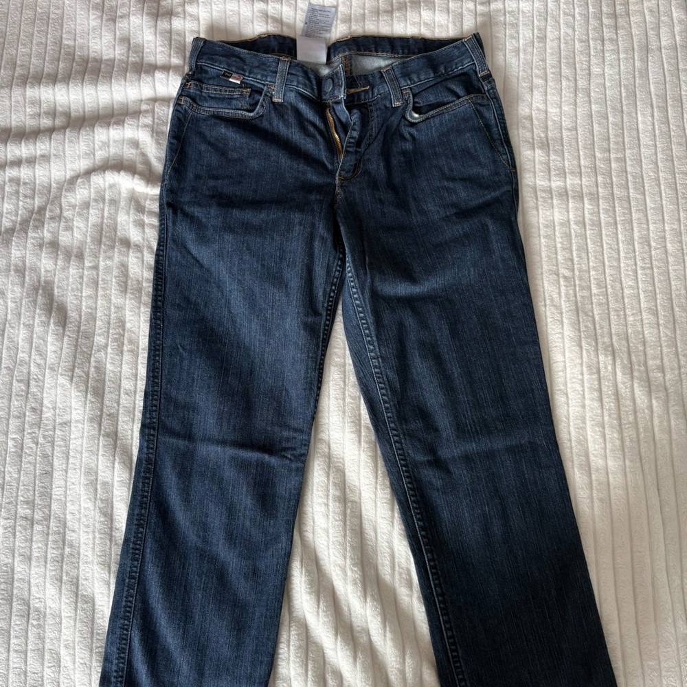 Carhartt Men's Dark Blue Straight Jeans